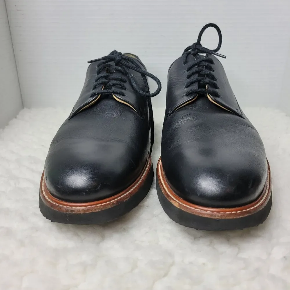 Samuel Hubbard Men's Size 11.5  Founder Shoes Black Leather M2100-048